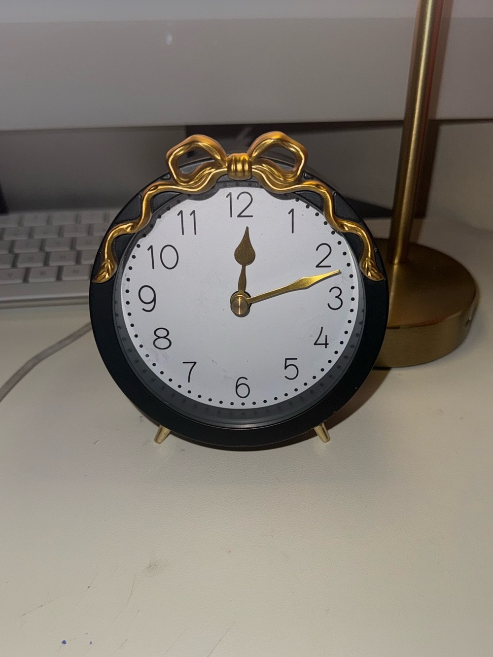 Elegant Black and Gold Decorative Wall Clock